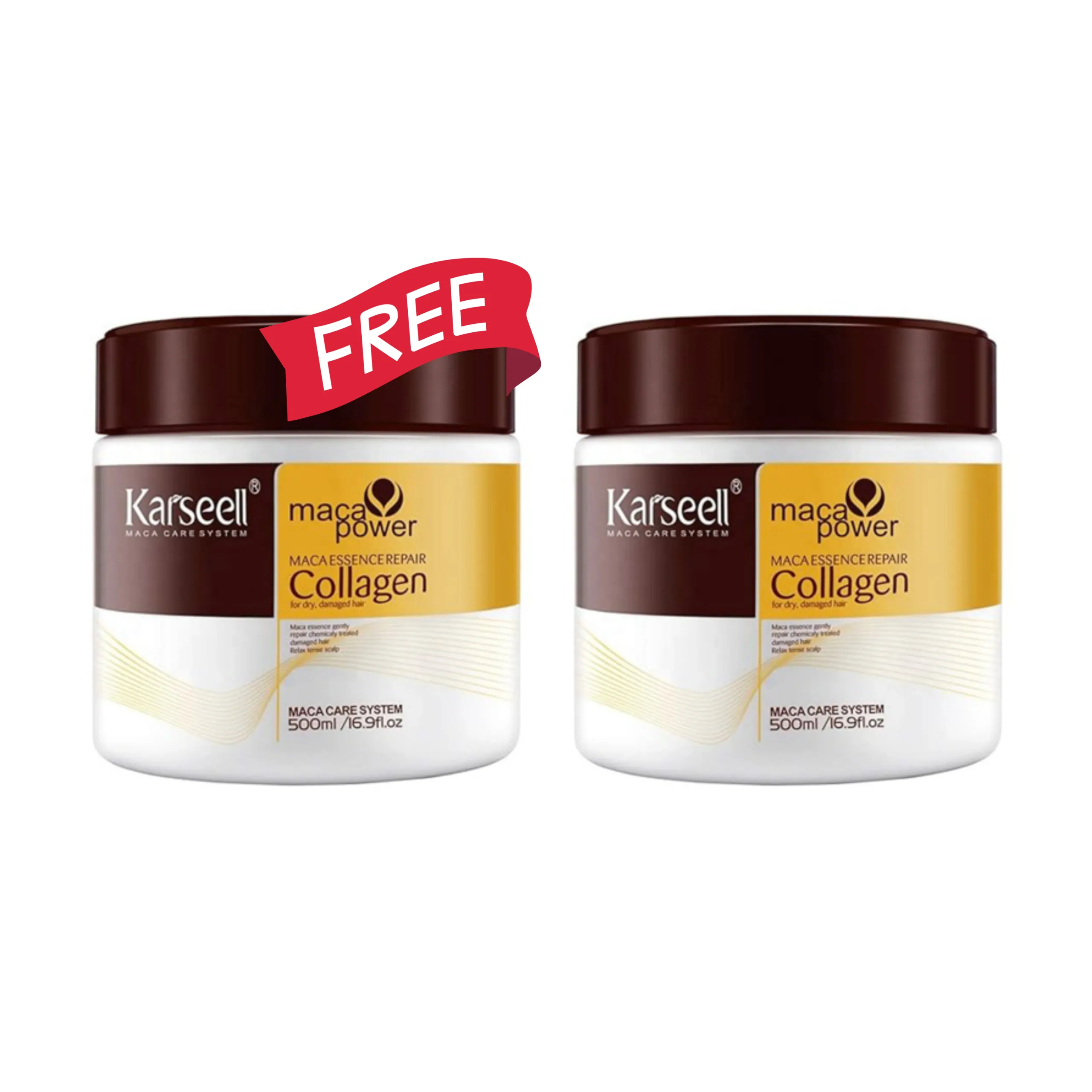 كارسيل ماسك منعم و مرطب للشعر بالكولاجين 500 مل 1+1مجاناً